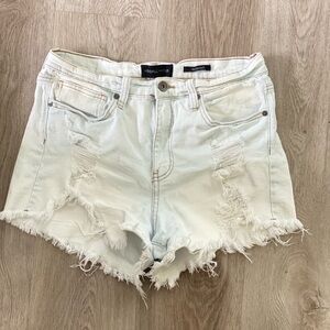Kendall & Kylie Light Blue Distressed Jean Shorts